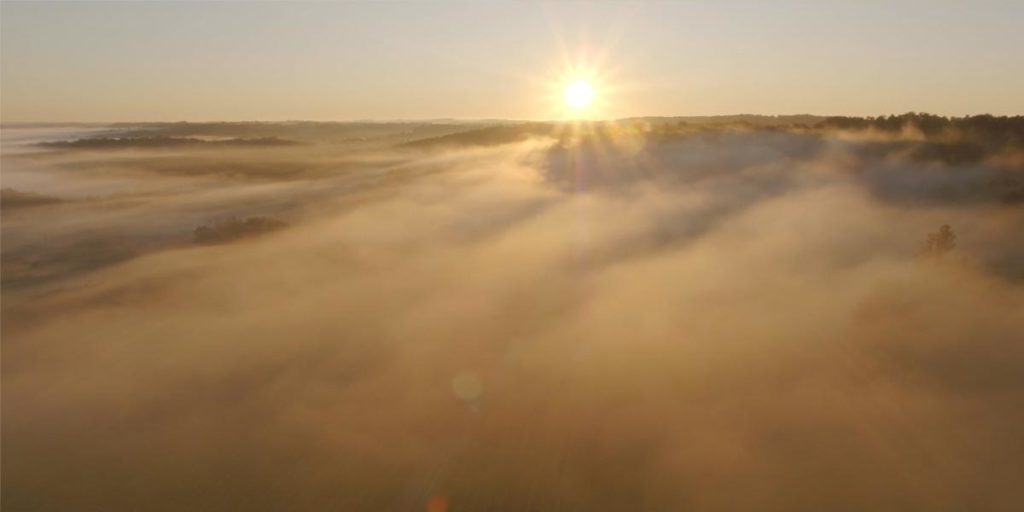 coucher de soleil en Dordogne